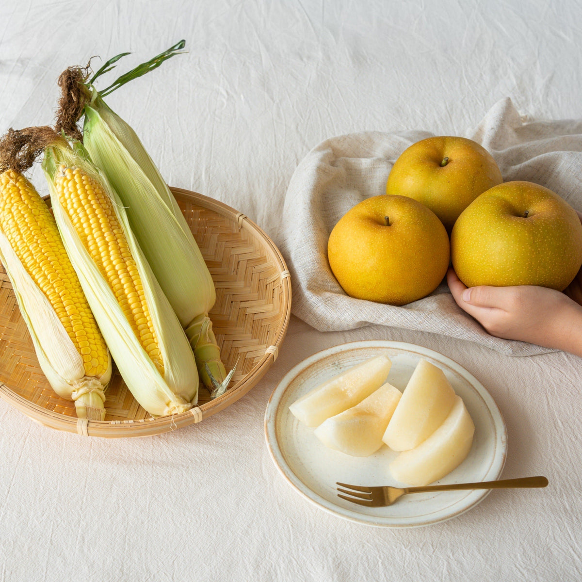 旬を、ひと足先に-ひとみの実食メモ-#7|新甘泉、嶽きみ