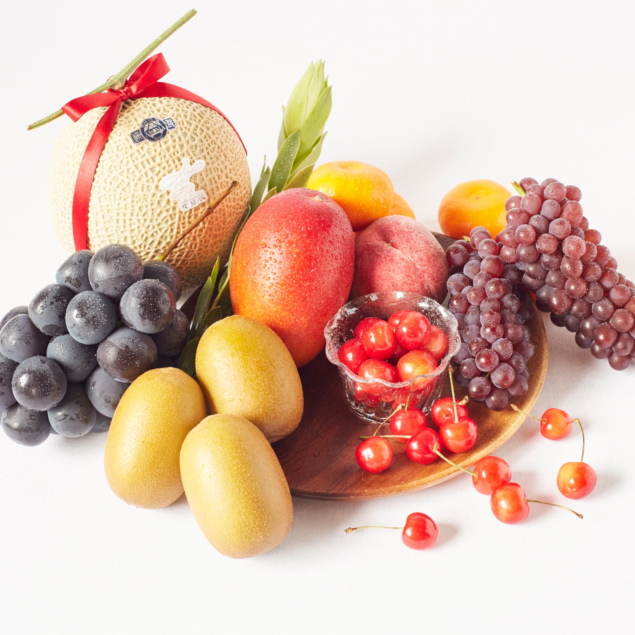 マスクメロンと季節のフルーツDXセット