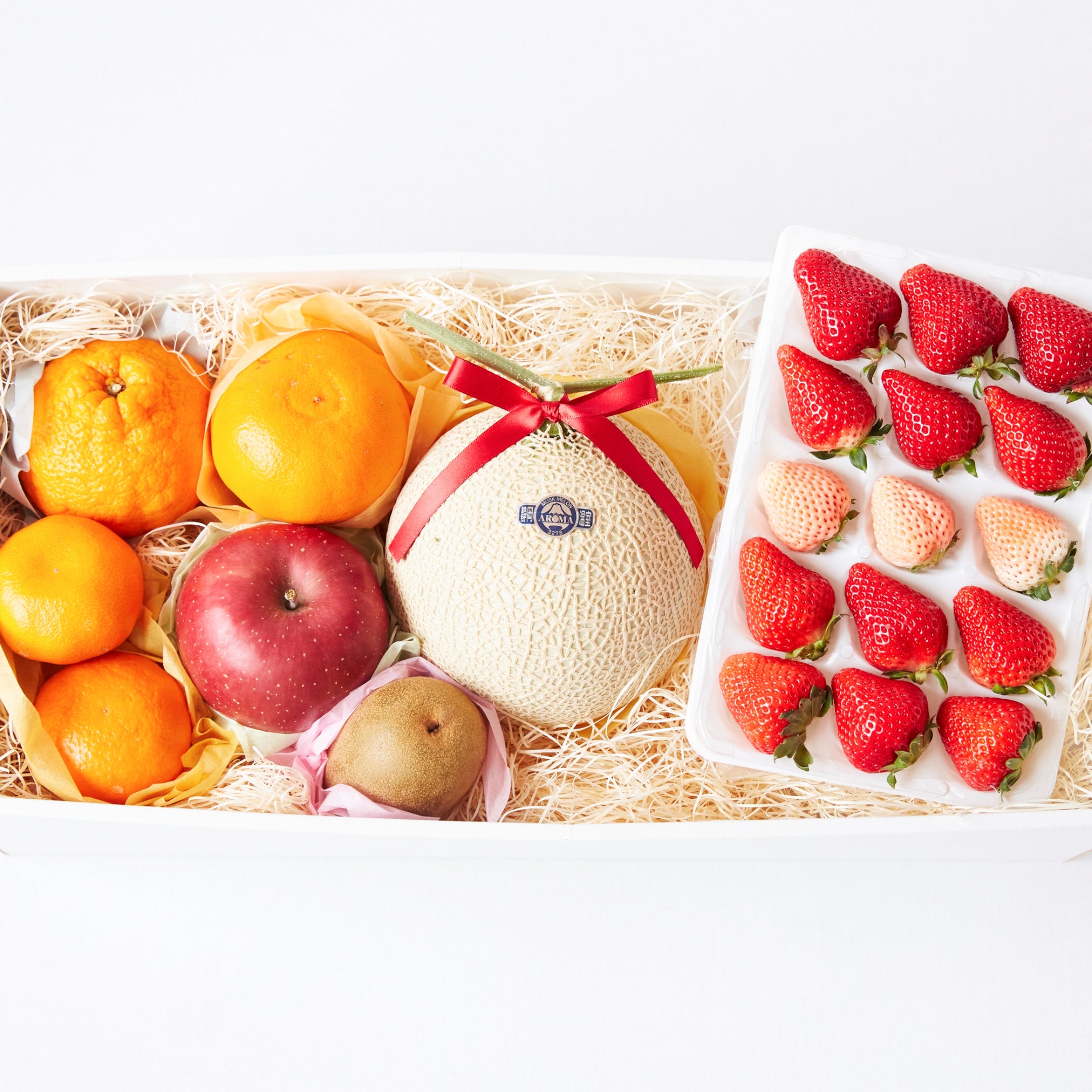 マスクメロンと季節のフルーツDXセット