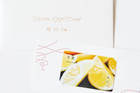 季節の花束（ピンク）とフルーツギフトカード-花葉-Hanaba