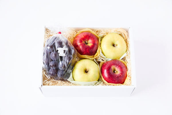 【品種はお任せ】ぶどうとりんご食べくらべセット