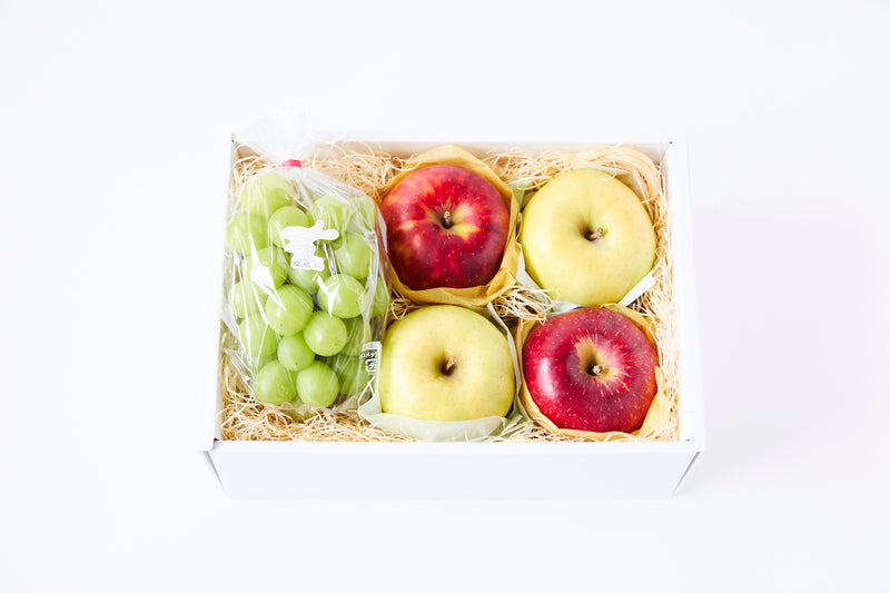 シャインマスカットとりんご食べくらべセット