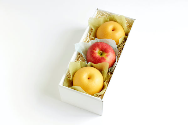 梨とりんご食べくらべセット3玉